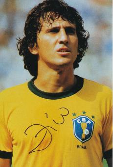 Zico  Brasilien WM 1982  Fußball Autogramm 30 x 20 cm Foto original signiert 
