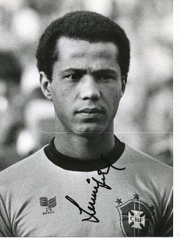 Luisinho   Brasilien WM 1982  Fußball Autogramm 21 x 16 cm Foto original signiert 