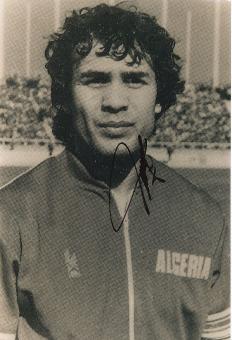 Rabah Madjer   Algerien WM 1982  Fußball Autogramm 30 x 20 cm Foto original signiert 