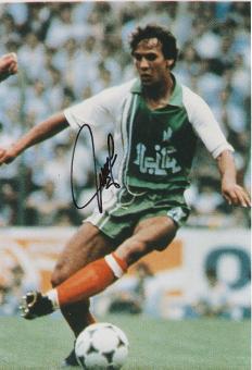Rabah Madjer   Algerien WM 1982  Fußball Autogramm 30 x 20 cm Foto original signiert 