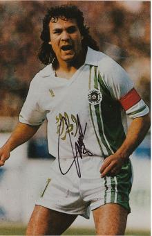 Rabah Madjer   Algerien WM 1982  Fußball Autogramm 28 x 18 cm Foto original signiert 