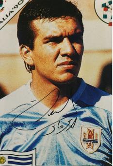 Ruben Sosa   Uruguay  WM 1990    Fußball  Autogramm 25 x 18 cm Foto  original signiert 