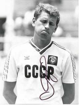 Pawlo Jakowenko  Rußland WM 1986  Fußball Autogramm  21 x 16 cm Foto original signiert 