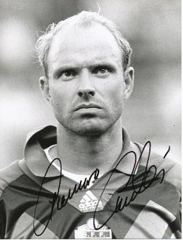 Thomas Ravelli Schweden WM 1990  Fußball Autogramm 21 x 16 cm Foto original signiert 