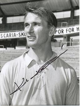 Kurt Hamrin  Schweden WM 1958  Fußball Autogramm 21 x 16 cm Foto original signiert 
