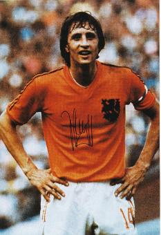 Johan Cruyff † 2016  Holland WM 1974  Fußball Autogramm 30 x 20 cm Foto original signiert 