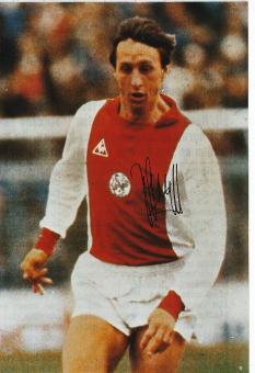 Johan Cruyff † 2016  Ajax Amsterdam & Holland WM 1974  Fußball Autogramm 30 x 20 cm Foto original signiert 