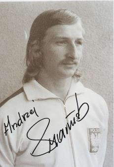 Andrzej Szarmach  Polen WM 1974  Fußball Autogramm 30 x 20 cm Foto original signiert 
