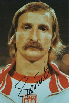 Andrzej Szarmach  Polen WM 1974  Fußball Autogramm 30 x 20 cm Foto original signiert 