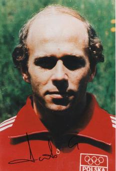 Grzegorz Lato  Polen WM 1974  Fußball Autogramm 30 x 20 cm Foto original signiert 