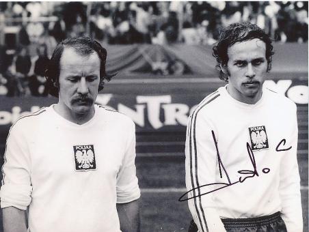 Grzegorz Lato  Polen WM 1974  Fußball Autogramm 27 x 20 cm Foto original signiert 