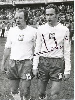Grzegorz Lato  Polen WM 1974  Fußball Autogramm 22 x 16 cm Foto original signiert 