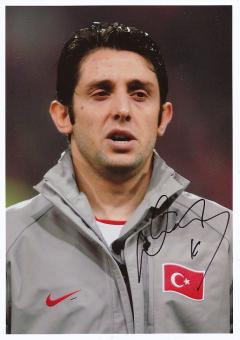 Nihat Kahveci  Türkei  Fußball Autogramm 30 x 21 cm Foto original signiert 
