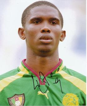 Samuel Eto´o  Kamerun  Fußball Autogramm 25 x 20 cm Foto original signiert 