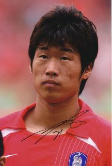 Park Ji Sung  Südkorea  WM 2006  Fußball Autogramm 30 x 20 cm Foto original signiert 