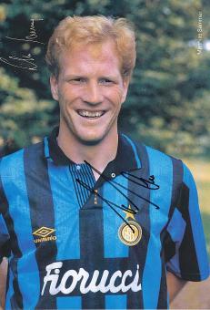 Matthias Sammer  Inter Mailand  Fußball 24 x 16 cm Autogrammkarte  original signiert 