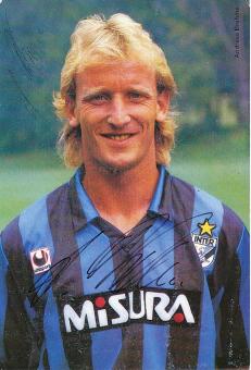 Andreas Brehme  Inter Mailand  Fußball 24 x 16 cm Autogrammkarte  original signiert 