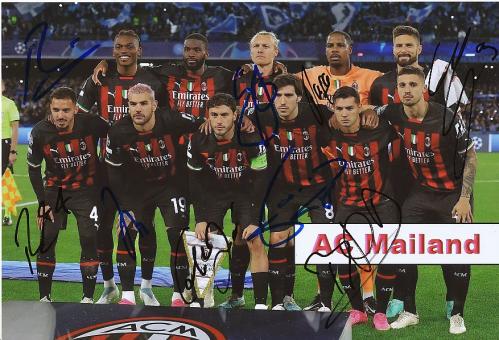 AC Mailand   Mannschaftsfoto Fußball original signiert 