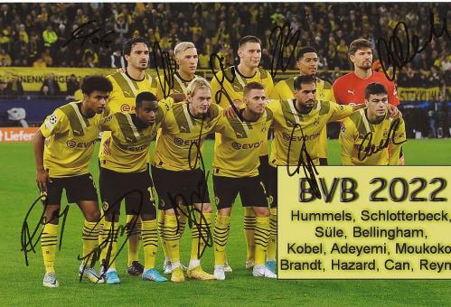 Borussia Dortmund    Mannschaftsfoto Fußball original signiert 