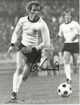 Uli Hoeneß   DFB Weltmeister WM 1974  Fußball Autogramm 21 x 17 cm Foto original signiert 