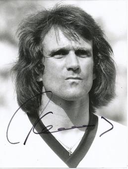 Wolfgang Overath  DFB Weltmeister WM 1974  Fußball Autogramm 21 x 17 cm Foto original signiert 