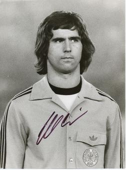 Gerd Müller † 2021  DFB Weltmeister WM 1974  Fußball Autogramm 24 x 18 cm Foto original signiert 