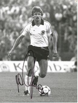 Wilfried Hannes  DFB  WM 1982   Fußball Autogramm 22 x 16 cm Foto original signiert 
