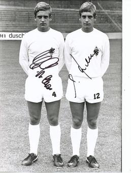 Erwin & Helmut Kremers   Borussia Mönchengladbach  Fußball Autogramm 21 x 16 cm Foto original signiert 