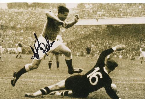 Helmut Rahn † 2003  DFB Weltmeister WM 1954  Fußball Autogramm 30 x 20 cm Foto original signiert 