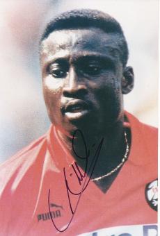Anthony Yeboah  Eintracht Frankfurt  Fußball Autogramm 30 x 20 cm Foto original signiert 