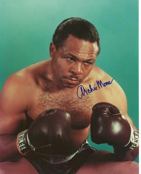 Archie Moore  † 1998  USA Weltmeister  Boxen  Autogramm 20 x 25 cm Foto original signiert 