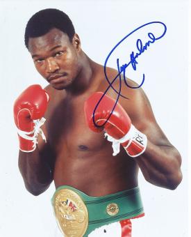 Larry Holmes  USA Weltmeister  Boxen  Autogramm 20 x 25 cm Foto original signiert 