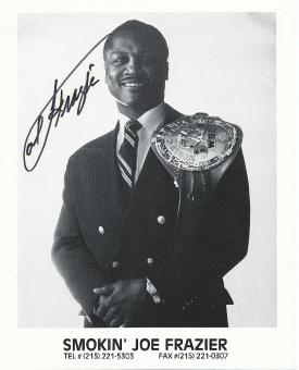 Joe Frazier † 2011  USA Weltmeister  Boxen  Autogramm 20 x 25 cm Foto original signiert 