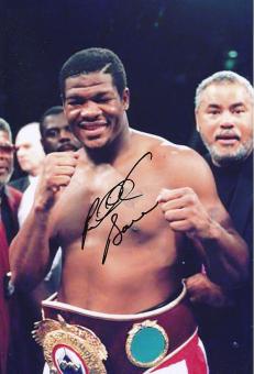 Riddick Bowe  USA Weltmeister  Boxen  Autogramm 30 x 20 cm Foto original signiert 