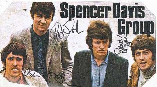 Spencer Davis Group  Musik  15 x 27 cm Autogrammkarte original signiert 