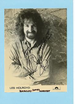 Les Holroyd   Barclay James Harvest  Musik  Autogramm 18 x 24 cm Foto original signiert 