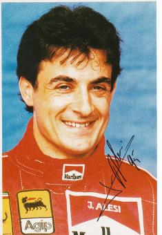 Jean Alesi  Frankreich  Formel 1  Auto Motorsport  Autogramm 30 x 20 cm Foto  original signiert 