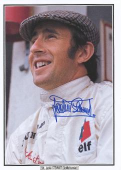 Jackie Stewart  GB Weltmeister  Formel 1  Auto Motorsport  Autogramm Bild original signiert 