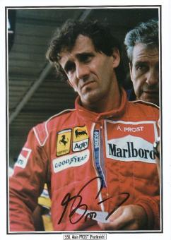 Alain Prost  Formel 1  Auto Motorsport  Autogramm 18 x 27 cm Foto original signiert 