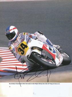 Kevin Schwantz USA 1993 Weltmeister  Motorrad Weltmeister Autogramm 20 x 26 cm Bild  original signiert 