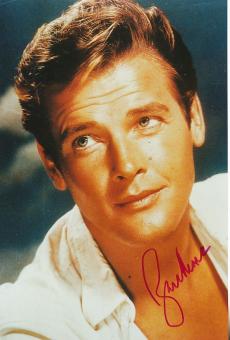 Roger Moore † 2017 James Bond  Film & TV Autogramm 30 x 20 cm Foto original signiert 