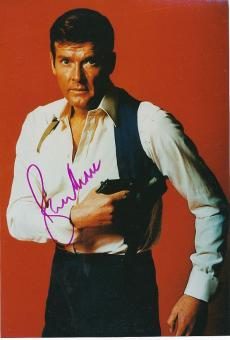 Roger Moore † 2017 James Bond usw. Film & TV Autogramm 30 x 20 cm Foto original signiert 