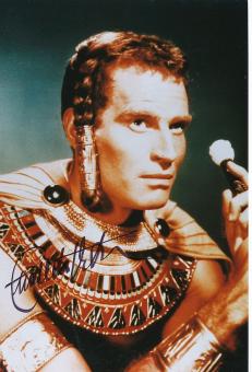 Charlton Heston † 2008  Film & TV Autogramm 30 x 20 cm Foto original signiert 