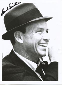 Frank Sinatra † 1998   Film & TV Autogramm 18 x 24 cm Foto original signiert 
