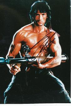 Sylvester Stallone    Rambo  Film & TV Autogramm 29 x 20 cm Foto original signiert 