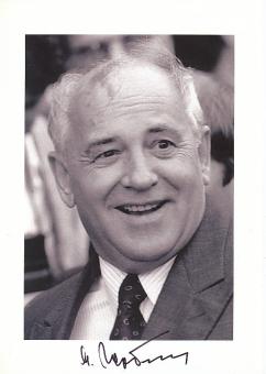 Michail Gorbatschow † 2022 Staatspräsident Sowjetunion  Politik 30 x 21 cm Foto  original signiert 
