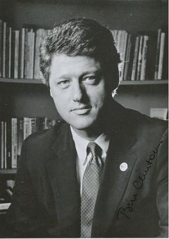 Bill Clinton  Governor Arkansas  & Präsident  Politik Foto  original signiert 