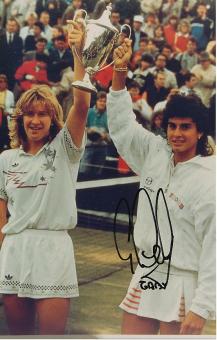 Gabriela Sabatini Argentinien  Tennis Autogramm 28 x 18 cm Foto original signiert 
