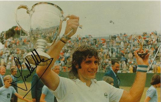 Guillermo Vilas Argentinien  Tennis Autogramm 28 x 18 cm Foto original signiert 