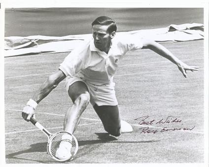 Roy Emerson  Australien  Tennis Autogramm 25 x 20 cm Foto original signiert 